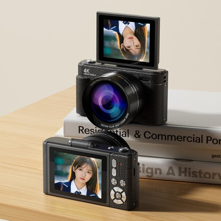 V5 64MP Retro Digital Camera 4K Recording 180 Flip Screen