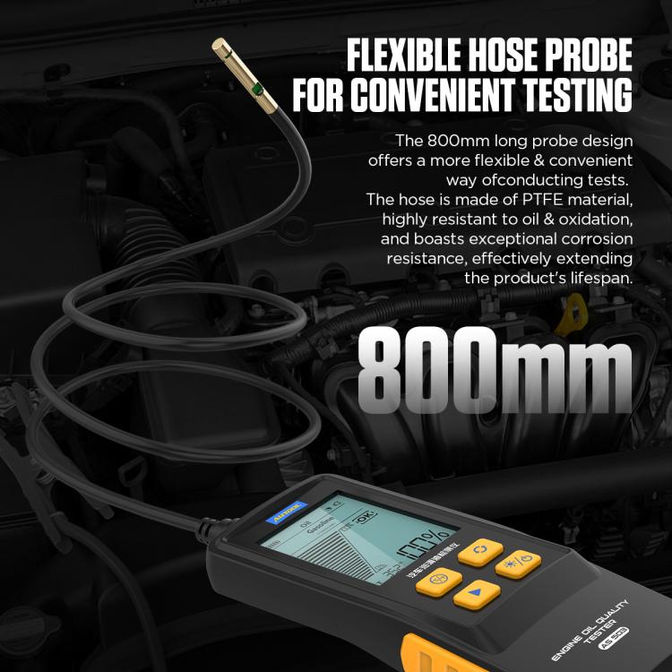 AUTOOL AS503 2.8 inch Backlit Display Car Engine Oil Tester Lubricating Oil Quality Analyzer