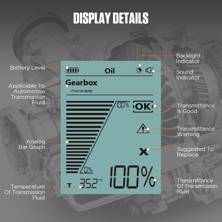 AUTOOL AS505 Car Gearbox Oil Test Detector Transmission Fluid Quality Diagnostic Tool