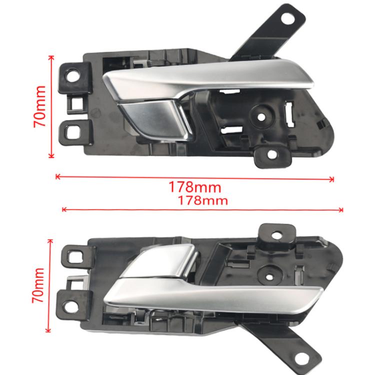 Pair Car Left and Right Door Inside Handle for Hyundai Sonata 2015-2017 82610-C1010, 82620-C1010