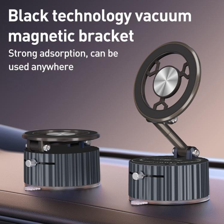 BDK101 Vacuum Adsorption Magnetic Folding Car Phone Holder
