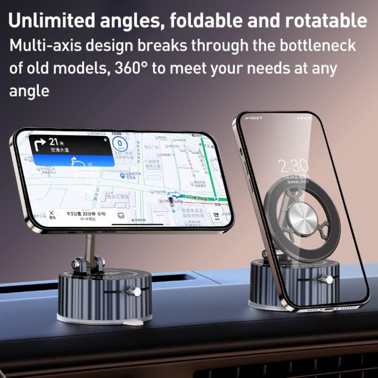 BDK101 Vacuum Adsorption Magnetic Folding Car Phone Holder