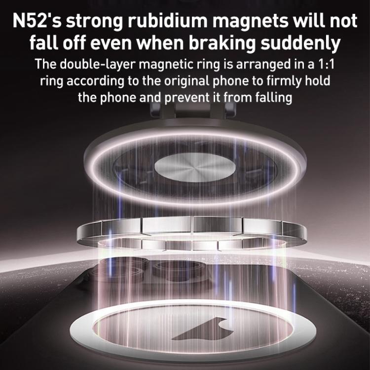 BDK101 Vacuum Adsorption Magnetic Folding Car Phone Holder