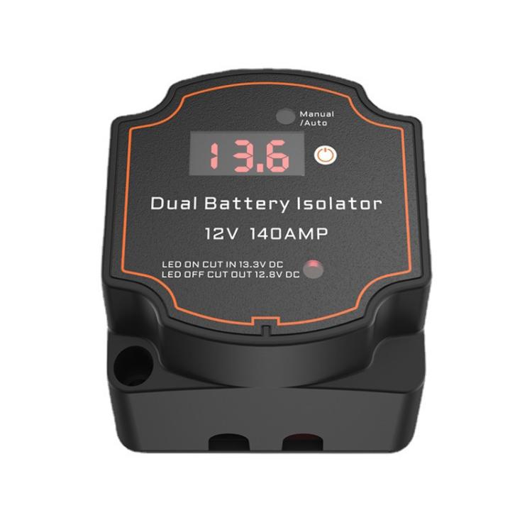 IP68 12V 140A Car Smart Dual Battery Isolation Controller with Digital Display Voltmeter