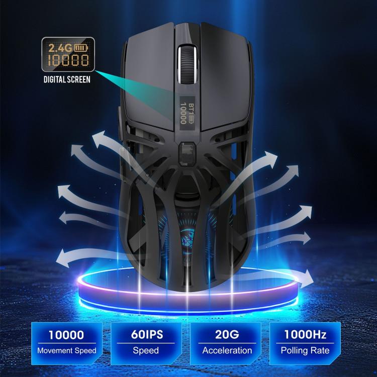 HXSJ T400 Tri-mode Rechargeable Wireless Mouse