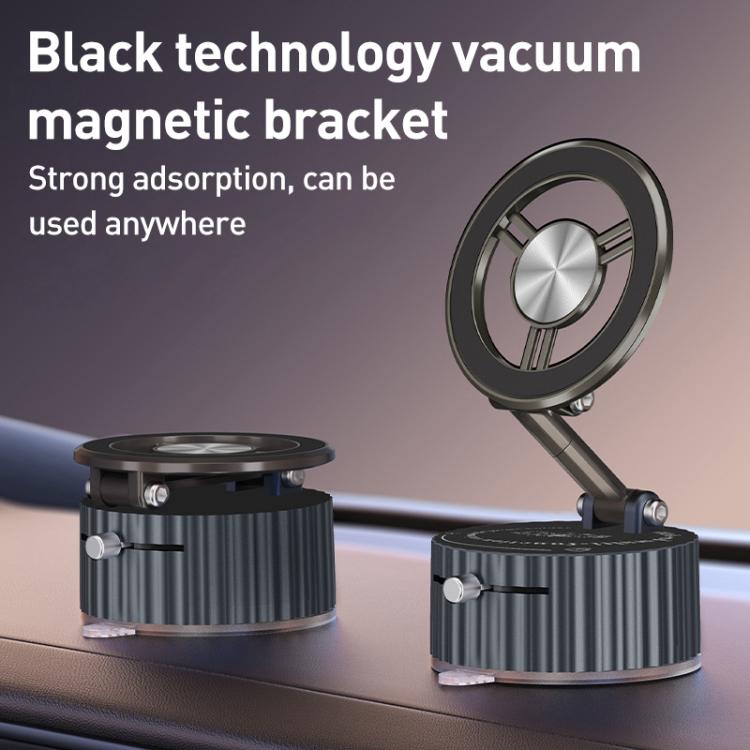 BDK102 Vacuum Adsorption Magnetic Folding Car Phone Holder