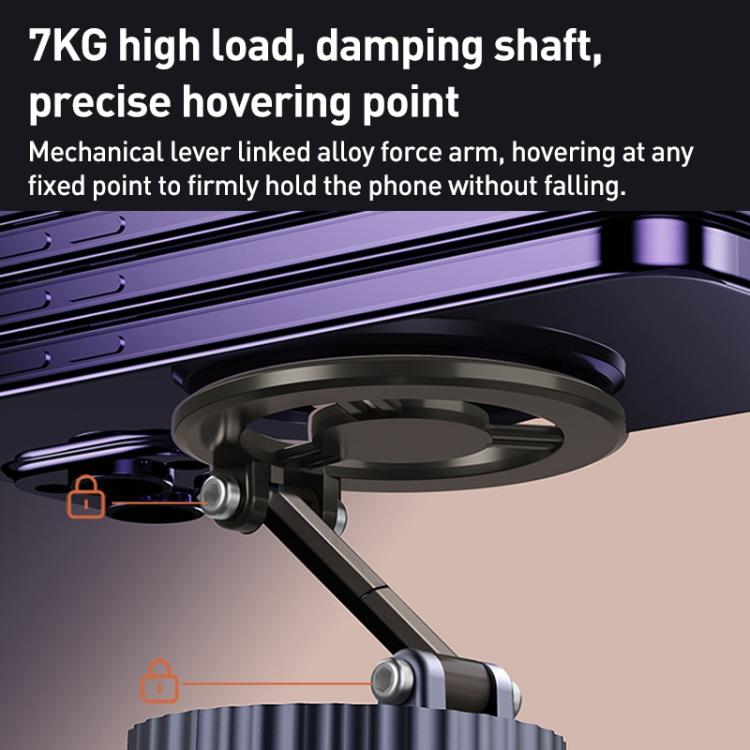 BDK102 Vacuum Adsorption Magnetic Folding Car Phone Holder