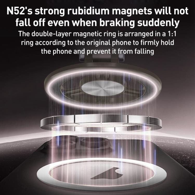 BDK102 Vacuum Adsorption Magnetic Folding Car Phone Holder