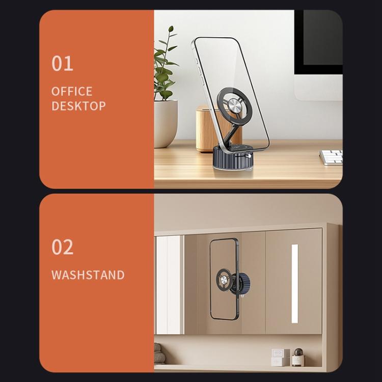 BDK102 Vacuum Adsorption Magnetic Folding Car Phone Holder