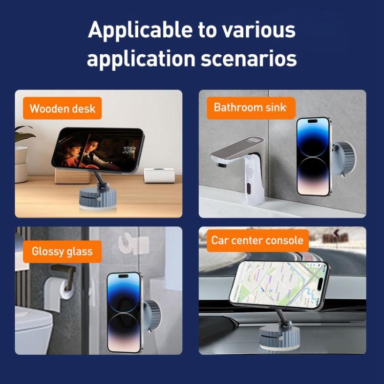 BDK103 Vacuum Adsorption Magnetic Folding Car Phone Holder