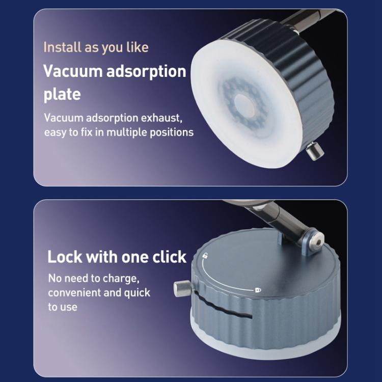 BDK104 Vacuum Adsorption Magnetic Folding Car Phone Holder