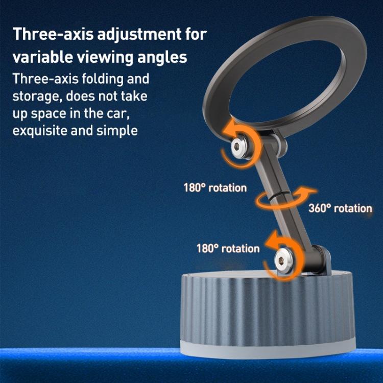 BDK104 Vacuum Adsorption Magnetic Folding Car Phone Holder