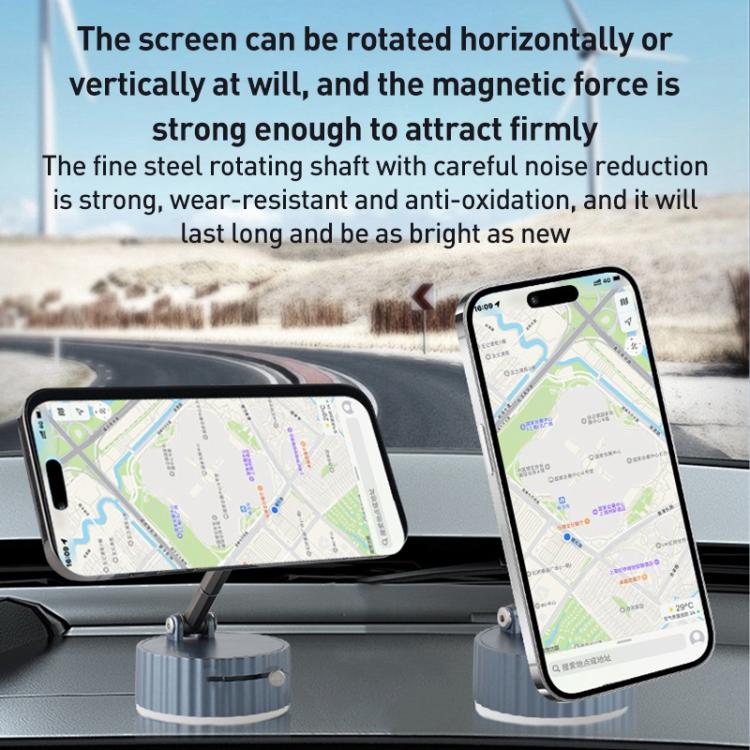 BDK104 Vacuum Adsorption Magnetic Folding Car Phone Holder