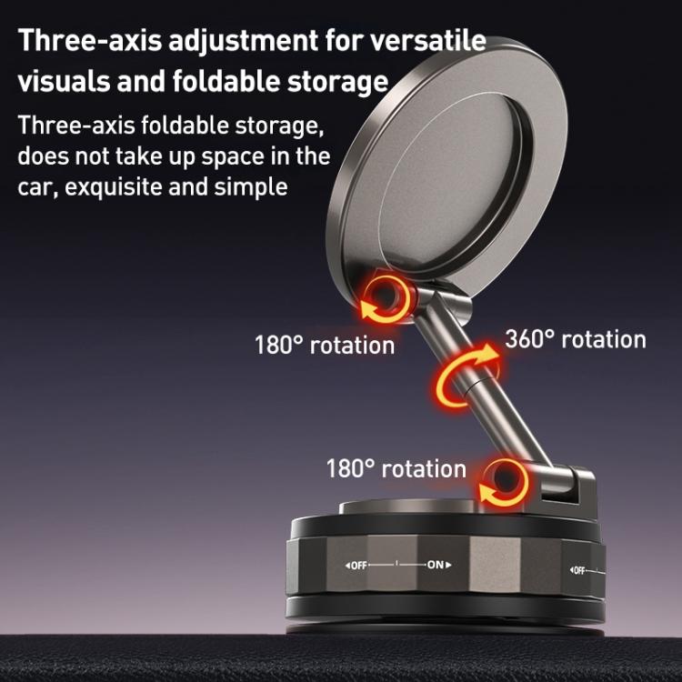 CCT30-2F Rotating Vacuum Adsorption Magnetic Car Phone Holder
