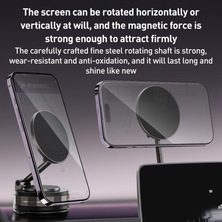 CCT30-2F Rotating Vacuum Adsorption Magnetic Car Phone Holder