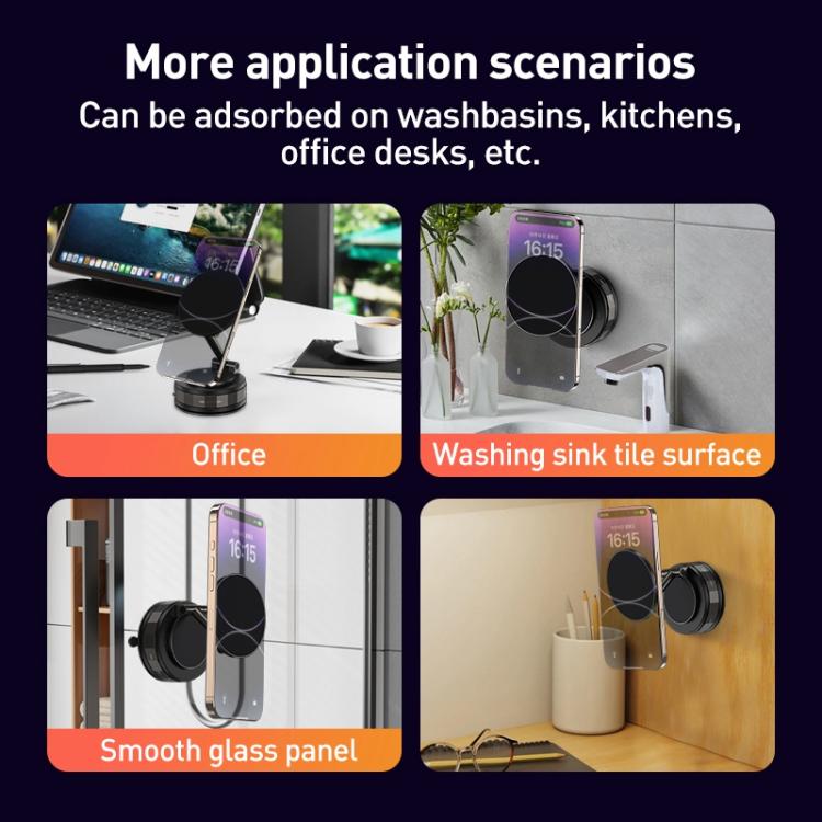 CCT30-2F Rotating Vacuum Adsorption Magnetic Car Phone Holder