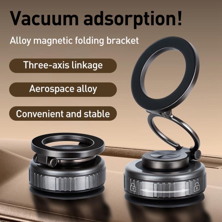 G512 Three-axis Folding Vacuum Adsorption Magnetic Car Phone Holder