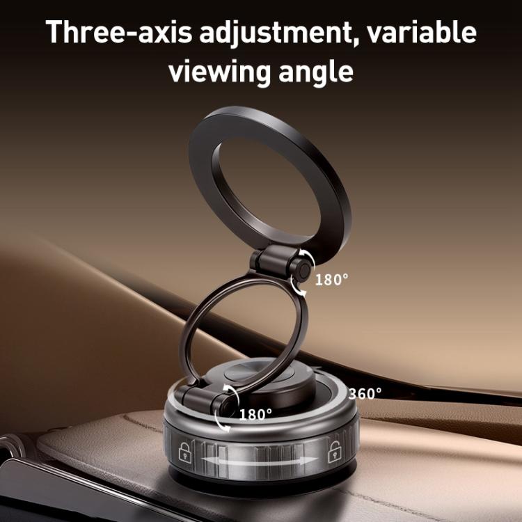G512 Three-axis Folding Vacuum Adsorption Magnetic Car Phone Holder