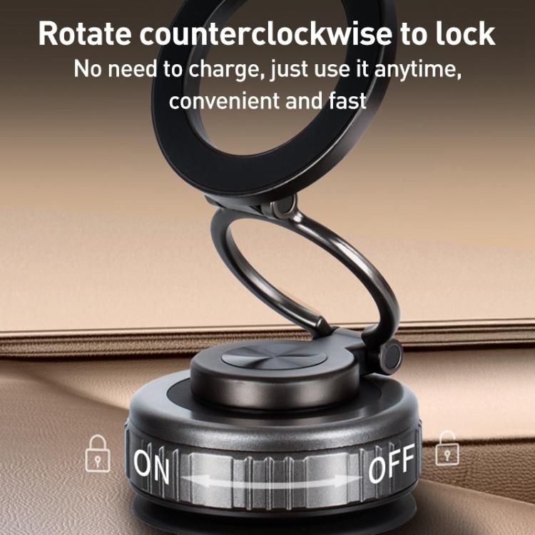 G512 Three-axis Folding Vacuum Adsorption Magnetic Car Phone Holder