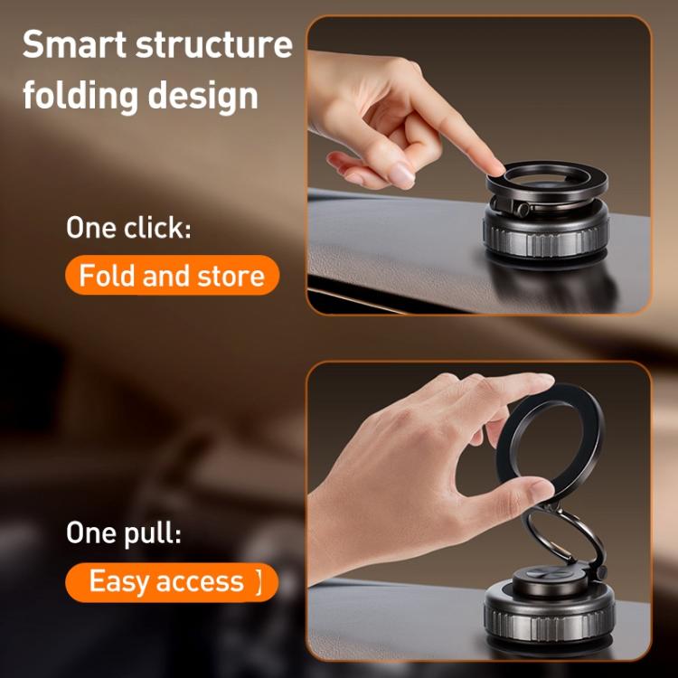 G512 Three-axis Folding Vacuum Adsorption Magnetic Car Phone Holder