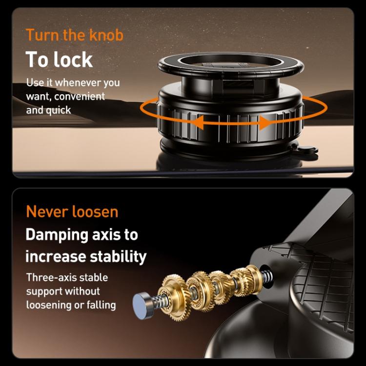 G712 Three-axis Folding Vacuum Adsorption Magnetic Car Phone Holder