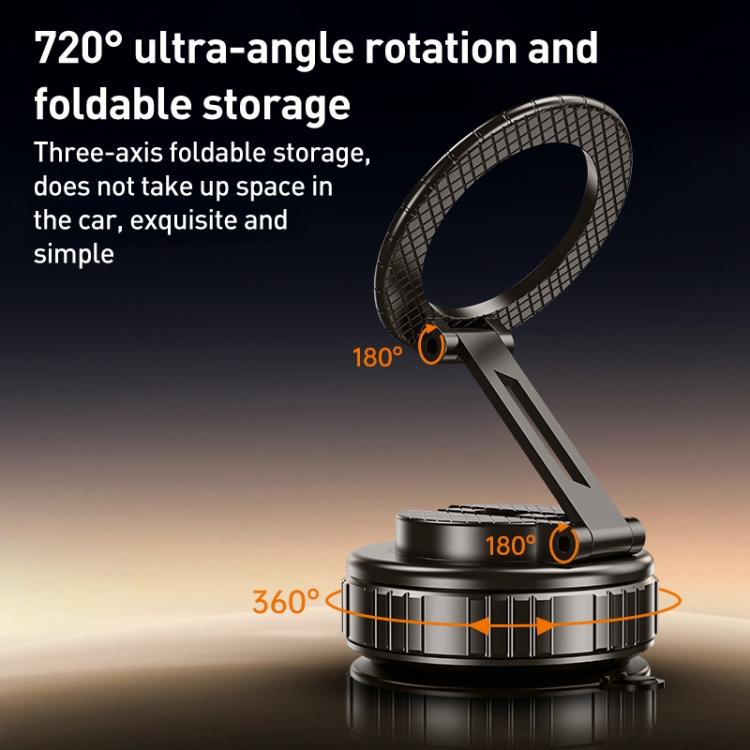 G712 Three-axis Folding Vacuum Adsorption Magnetic Car Phone Holder