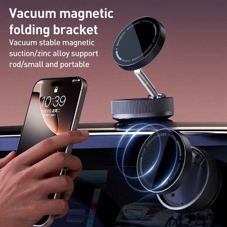 K10A Three-axis Folding Vacuum Adsorption Magnetic Car Phone Holder