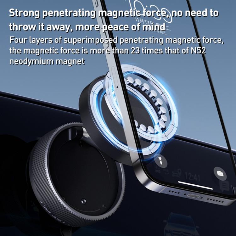 K10A Three-axis Folding Vacuum Adsorption Magnetic Car Phone Holder