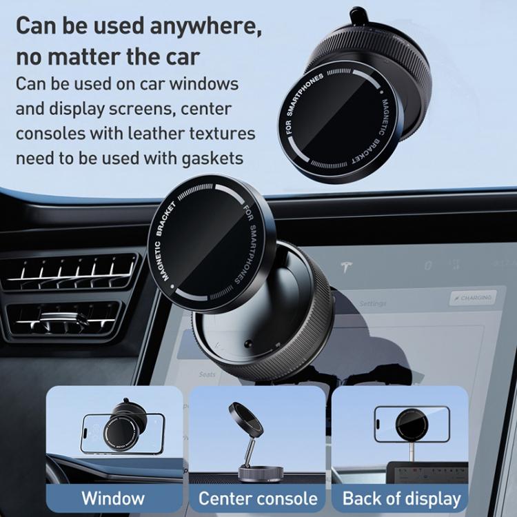 K10A Three-axis Folding Vacuum Adsorption Magnetic Car Phone Holder