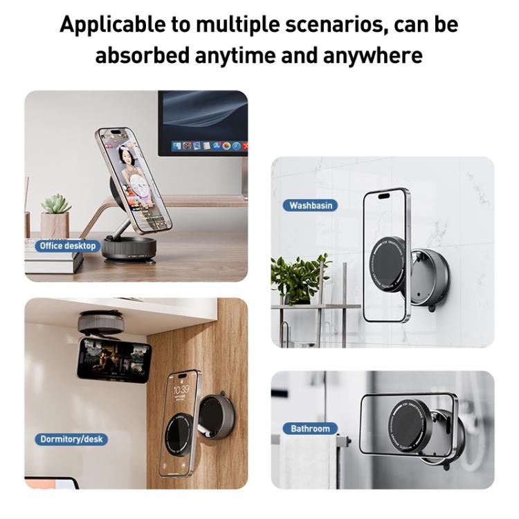 K10A Three-axis Folding Vacuum Adsorption Magnetic Car Phone Holder