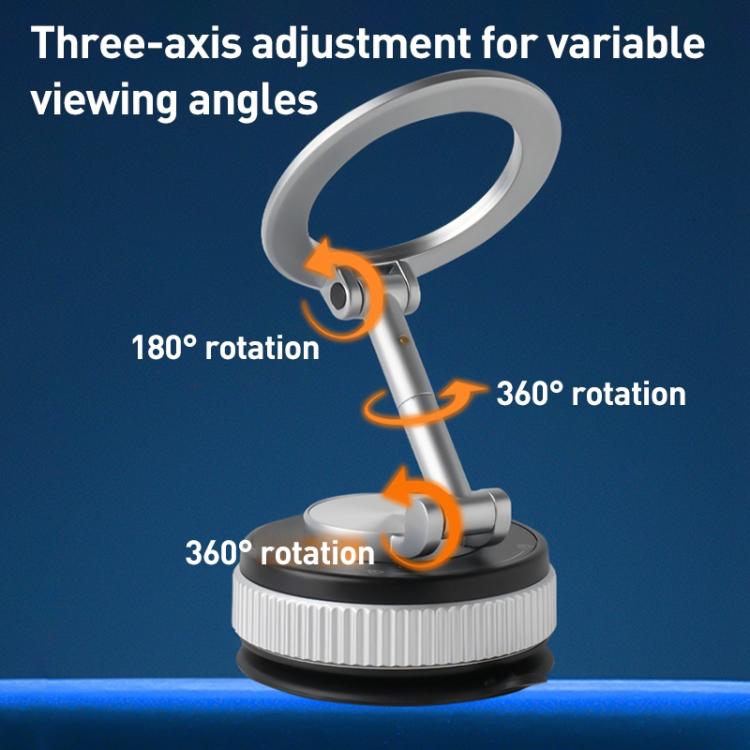XZK104 2nd Generation Vacuum Adsorption Magnetic Folding Car Phone Holder