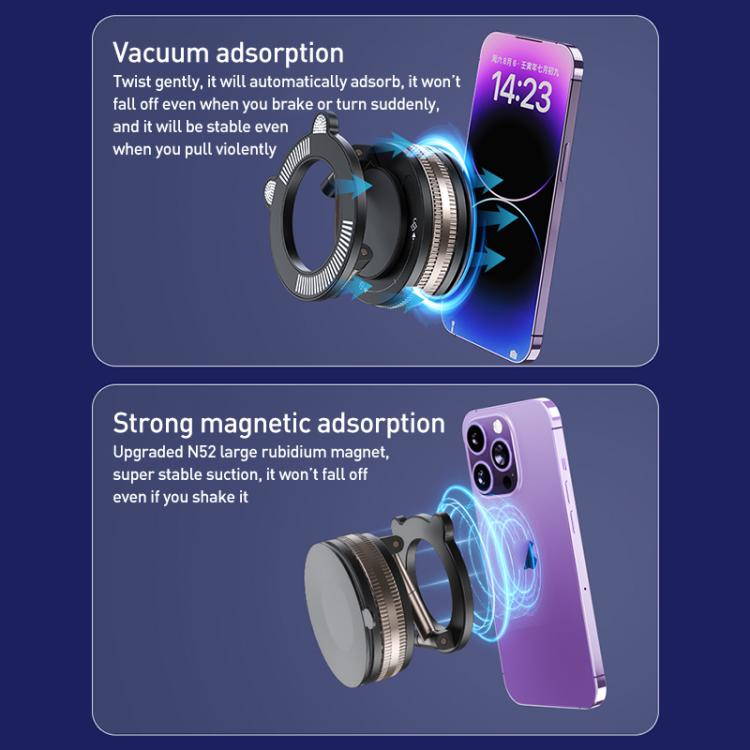 J33 Vacuum Adsorption Magnetic Car Phone Holder