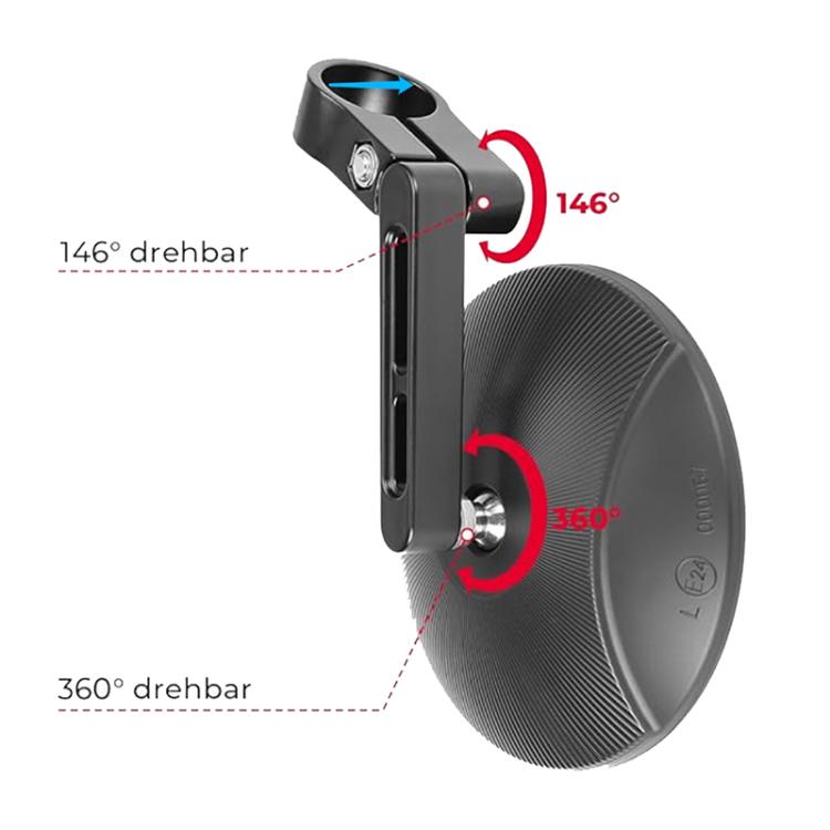 2pcs/Set Adjustable Motorcycle Bicycle Handlebar Rearview Mirror