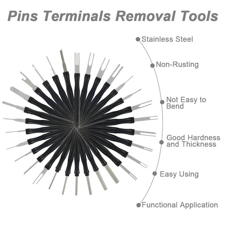 30pcs / Set Car Wire Harness Terminal Pin Removal Tool