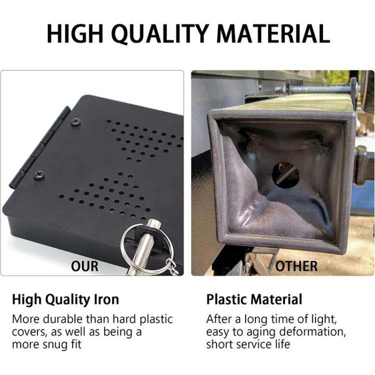 2pcs/Set RV Square Bumper Protective Cover RV Sewer Hose Cover Caps