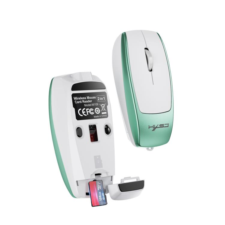 HXSJ M109 Mini Wireless Mouse, 3D Right, TF Card Reader, 4D Mute Buttons