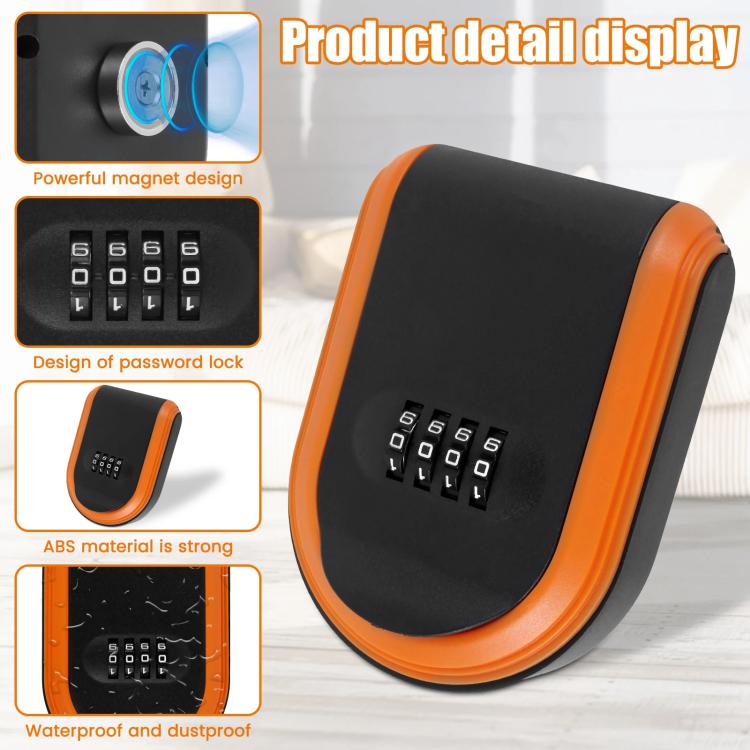 Car Magnetic Password Box Key Tool Storage Case