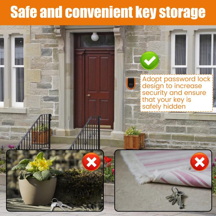 Car Magnetic Password Box Key Tool Storage Case