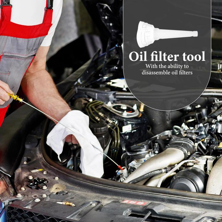 Car Oil Filter Removal Tool Universal Anti-scald Funnel