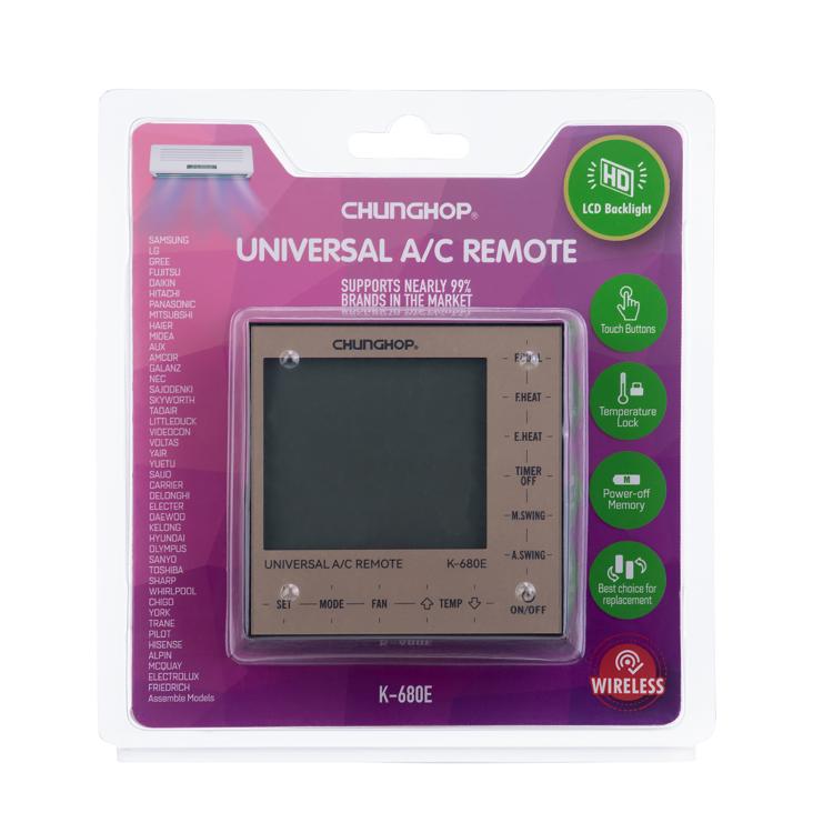CHUNGHOP K-680E Universal Air Conditioner Remote Control