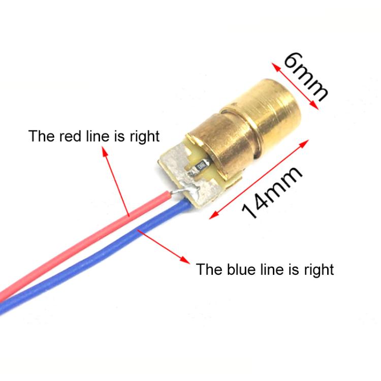 10pcs/Pack Adjustable Diode Laser Head Red Dot Laser Module