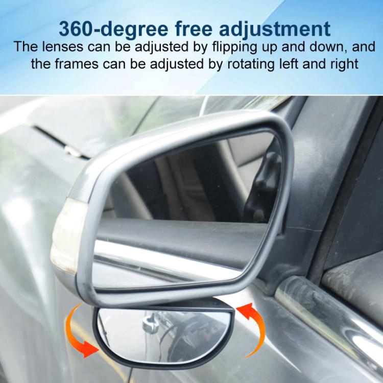 Car 360-degree Rotating Rear-view Blind Spot Wide-angle Auxiliary Mirror
