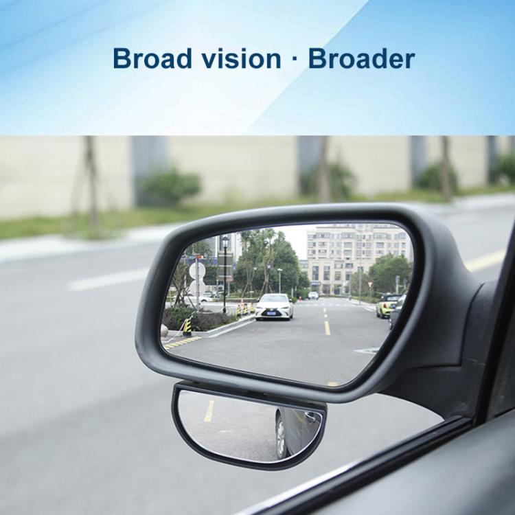 Car 360-degree Rotating Rear-view Blind Spot Wide-angle Auxiliary Mirror