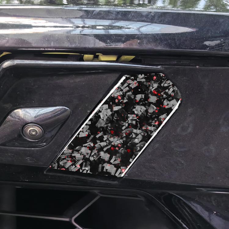 2pcs/Set Forged Gold Foil Carbon Fiber Car Trailer Hook Decorative Sticker for Chevrolet Corvette C8 2020-, Left and Right Driver