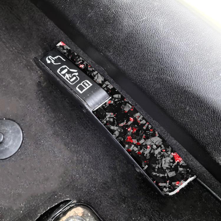 2pcs/Set Forged Gold Foil Carbon Fiber Car Door Lock Switch Decorative Sticker for Chevrolet Corvette C8 2020-, Left and Right Driver