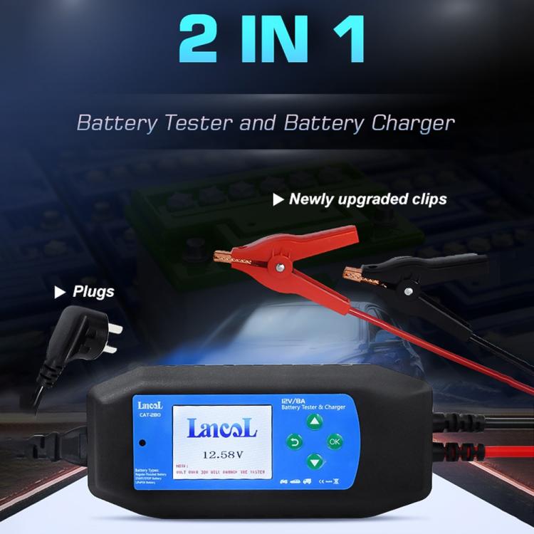 CAT-280 2 in 1 Car Battery Charger & Color Screen Battery Tester