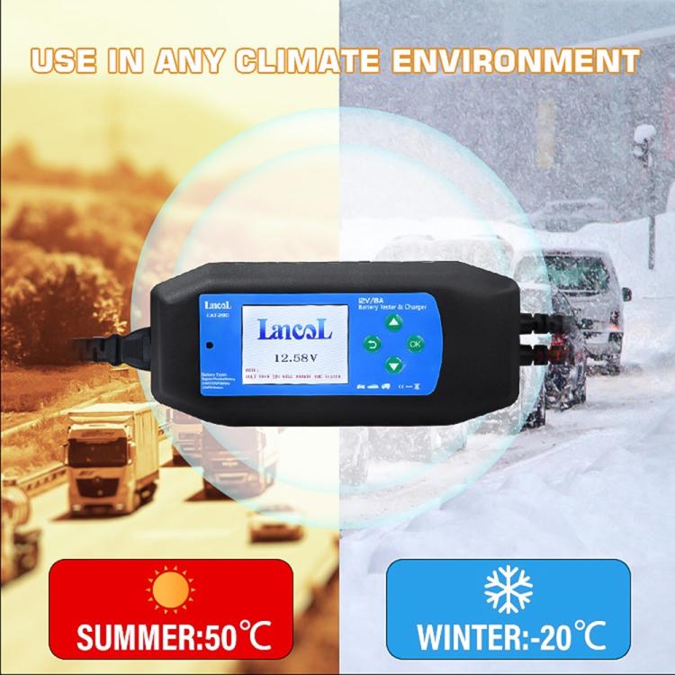 CAT-280 2 in 1 Car Battery Charger & Color Screen Battery Tester