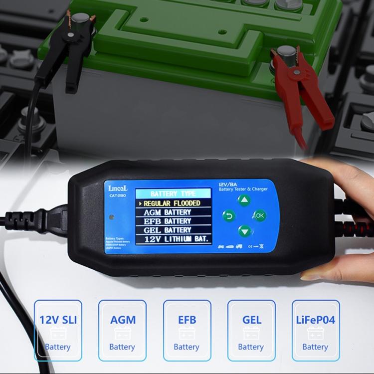 CAT-280 2 in 1 Car Battery Charger & Color Screen Battery Tester