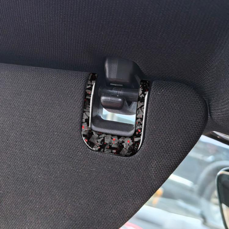 4pcs/Set Forged Gold Foil Carbon Fiber Car Sun Visor Decorative Sticker for Chevrolet Corvette C8 2020-, Left and Right Driver