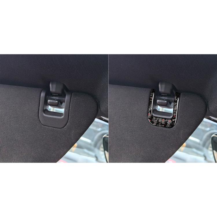 4pcs/Set Forged Gold Foil Carbon Fiber Car Sun Visor Decorative Sticker for Chevrolet Corvette C8 2020-, Left and Right Driver